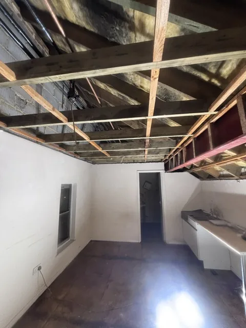 Controlled artex plasterboard strip-out in Hampstead